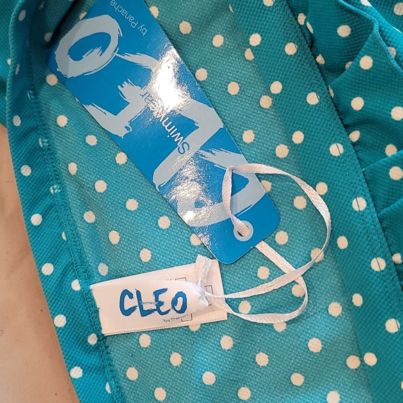 Cleo blue and white polka-dot bikini bottom - Picture 13 of 16